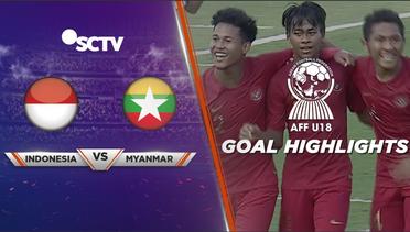 Indonesia (5) vs Myanmar (0) - Goal Highlights | Perebutan Juara 3 AFF U18 2019