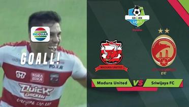 Goal Fabiano Beltrame - Madura United (1) vs Sriwijaya FC (0) | Go-Jek Liga 1 Bersama BukaLapak