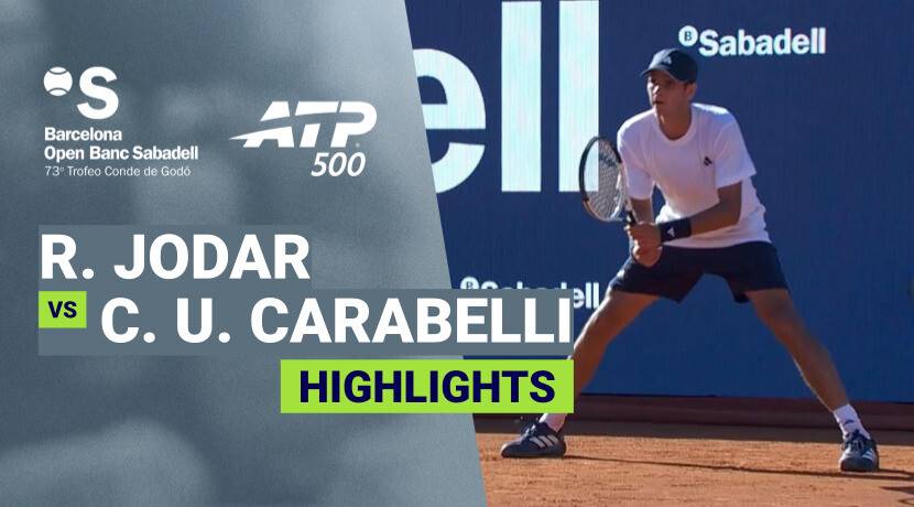 Rafael Jodar vs Camilo Ugo Carabelli - Round of 16 | ATP 500: Barcelona Open Banc Sabadell 2026