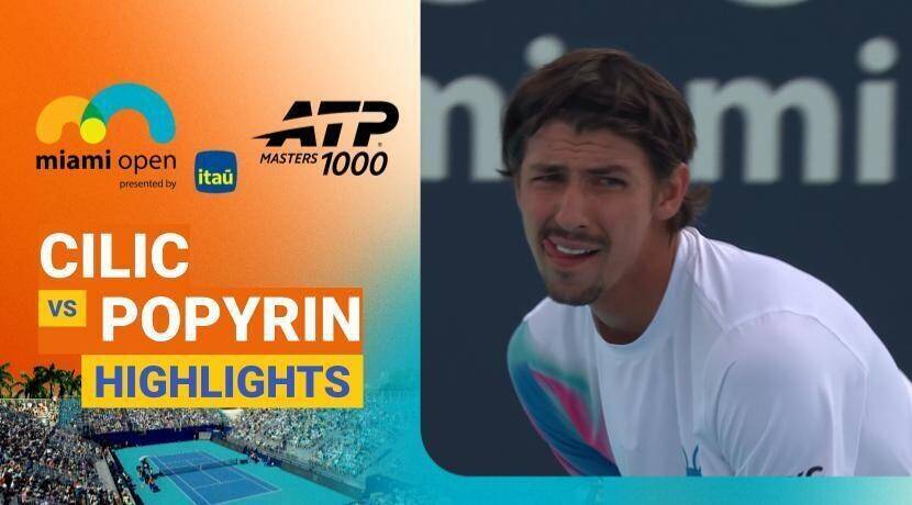 Marin Cilic vs Alexei Popyrin - Round 1 (Butch Buchholz) | ATP 1000: Miami Open Presented by Itau 2026