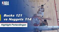 NBA | Cuplikan Hasil Pertandingan : Bucks 121 vs Nuggets 114