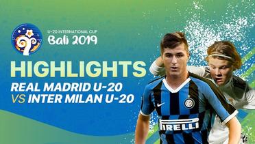 Match Highlight - Real Madrid U-20 1 vs 1 Inter Milan U-20 I U20 International Cup Bali 2019