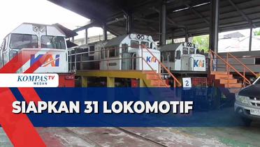 PT KAI Divre I Sumatera Utara Siapkan 31 Lokomotif untuk Hadapi Mudik Lebaran