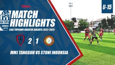 HIGHLIGHTS 8 BESAR U-15: MMJ TANGGUH VS STONI INDONESIA