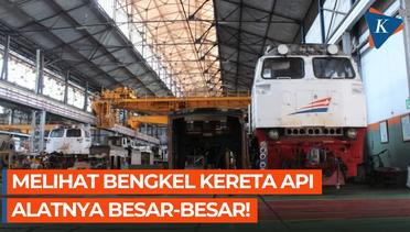 Melihat Komponen Lokomotif Kereta Api di Balai Yasa Yogyakarta, Ukurannya Besar-besar!