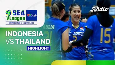 Highlights | Putri: Indonesia vs Thailand | SEA VLeague - Vietnam