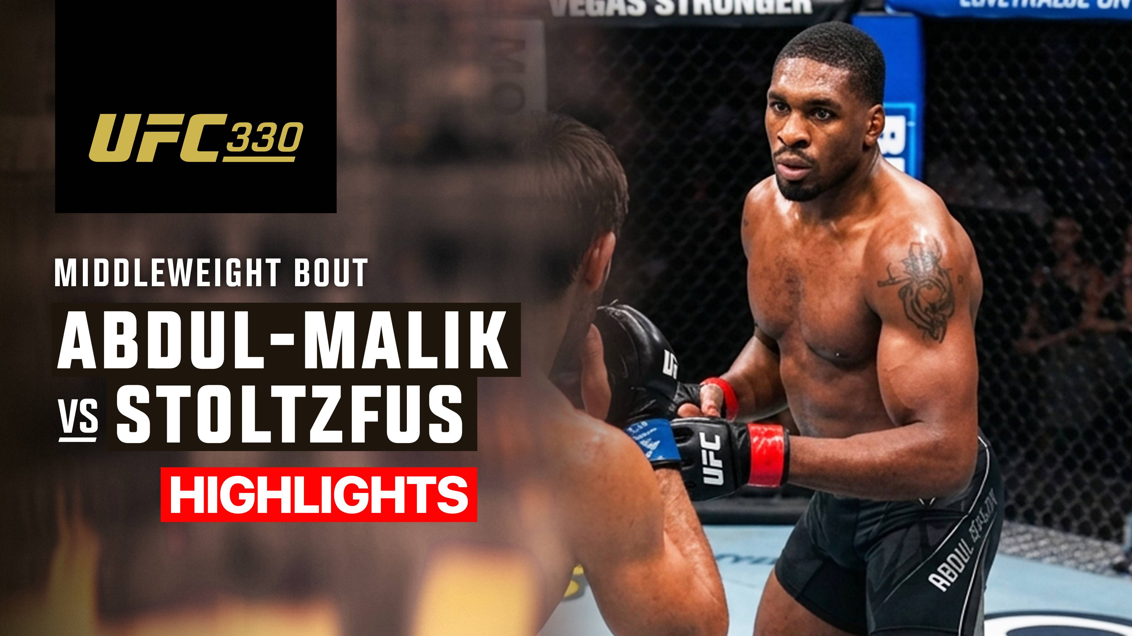Mansur Abdul Malik vs Dustin Stoltzfus - Middleweight | UFC 330