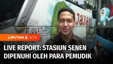 Live Report: Libur Akhir Pekan, Ribuan Penumpang di Stasiun Senen Mudik Lebih Awal | Liputan 6