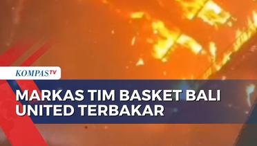 Kebakaran Melanda Atap Markas Bali United Basket Ball di Gianyar