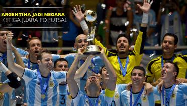 Argentina Jadi Negara Ketiga yang Menjuarai Piala Dunia Futsal
