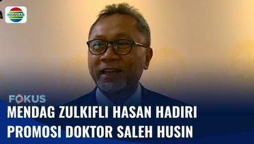 Zulkifli Hasan Menghadiri Promosi Doktor Saleh Husin, Sejumlah Tokoh Nasional Ikut Hadir | Fokus