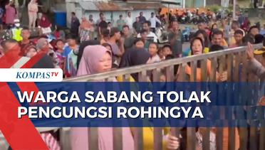 Warga Sabang Berdemo Tolak Kedatangan 139 Pengungsi Rohingya