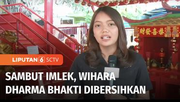 Live Report: Sambut Imlek, Wihara Dharma Bhakti Dibersihkan | Liputan 6