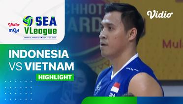 Highlights | Putra: Indonesia vs Vietnam | SEA VLeague 2023 - Indonesia