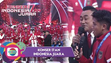 Timnas U16 Indonesia Bakar Semangat Teriakkan "Siapa Kita... Indonesia"!!  | Konser 17an Indonesia Juara