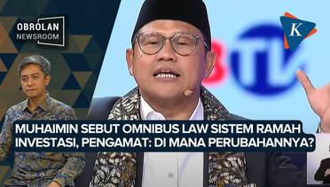 Cak Imin Singgung Omnibus Law, Pengamat: Di Mana Perubahannya?