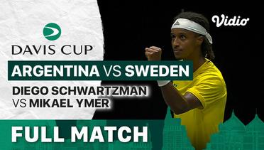 Full Match | Grup A: Argentina vs Sweden | Diego Schwartzman vs Mikael Ymer | Davis Cup 2022