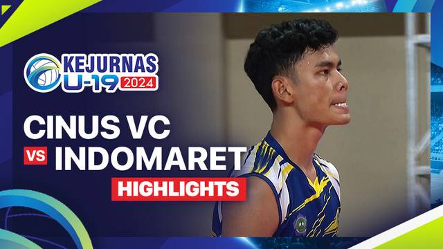 Putra: CINUS VC vs Indomaret - Babak 16 Besar - Highlights | Kejurnas Bola Voli Antarklub U-19 2024