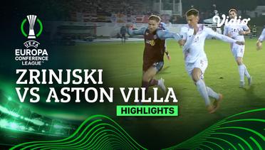 Zrinjski vs Aston Villa - Highlights | UEFA Europa Conference League 2023/24
