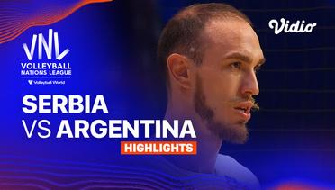 Serbia vs Argentina - Highlights | Men's Volleyball Nations League 2024