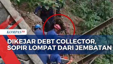 Dikejar 'Debt Collector' Sopir Jasa Pengiriman Barang Nekat Lompat dari Jembatan Setinggi 20 Meter