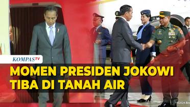 Momen Presiden Jokowi Tiba di Tanah Air, Disambut Panglima TNI hingga Menteri Basuki
