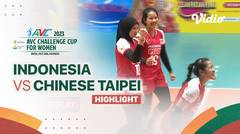 Highlights | Indonesia vs Chinese Taipei | AVC Challenge Cup for Women 2023
