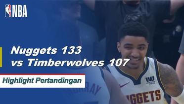 NBA I Cuplikan Pertandingan : Nuggets 133 vs Timberwolves 107