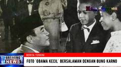 Heboh !! Foto 'Obama Kecil' Bersalaman dengan Bung Karno