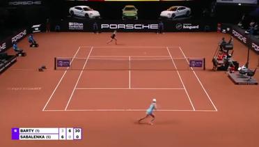 Match Highlights | Ashleigh Barty 2 vs 1 Aryna Sabalenka | WTA Porsche Tennis Grand Prix 2021