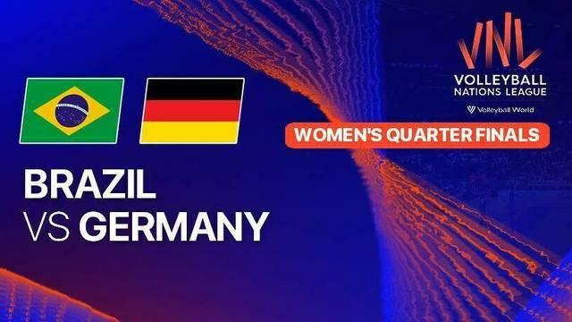Women: Brazil vs Germany - Full Match | Volleyball Nations League 2025
