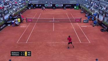 Match Highlight | Novak Djokovic 2 vs 1 Stefanos Tsitsipas | Internazionali BNL D'Italia 2021
