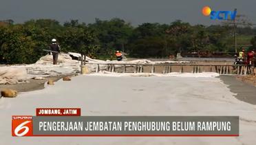 Hadapi Lebaran, Pembangunan Jembatan Penghubung Tol Solo Kertosono Belum Rampung - Liputan6 Petang Terkini