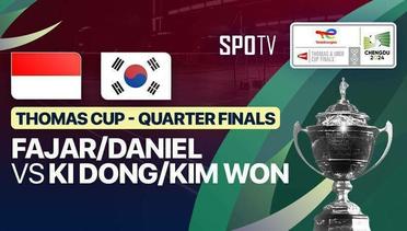 Men's Doubles: Fajar Alfian/Daniel Marthin (INA) vs Ki Dong Ju/Kim Won Ho (KOR) | Thomas Cup Quarter Finals - TotalEnergies BWF Thomas & Uber Cup - 03 Mei 2024