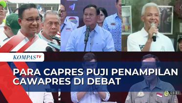 Anies, Prabowo, dan Ganjar Beri Nilai Penampilan Para Cawapres di Debat Keempat