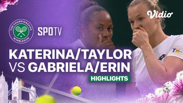 Katerina Siniakova (CZE)/Taylor Townsend (USA) vs Gabriela Dabrowski (CAN)/Erin Routliffe (NZE) - Highlights | Wimbledon 2024 - Gentlemen's Doubles Final