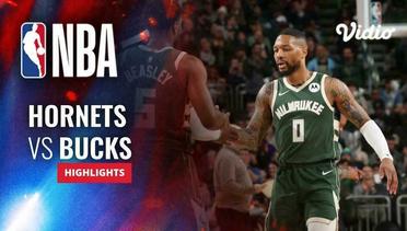 Charlotte Hornets vs Milwaukee Bucks - Highlights | NBA Regular Season 2023/24