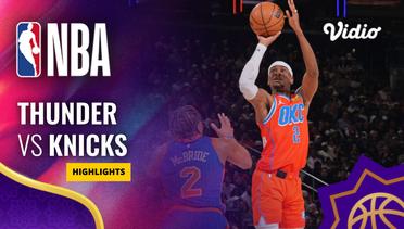 Oklahoma City Thunder vs New York Knicks - Highlights | NBA Regular Season 2023/24