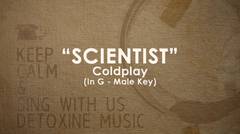 Scientist (Cold Play) piano track - Male Key