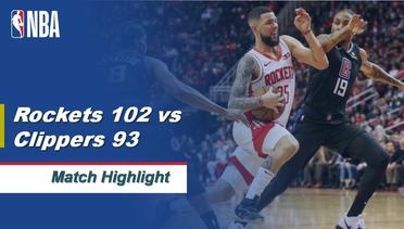 NBA I Cuplikan Pertandingan : Houston Rockets 102 vs Los Angeles Clippers 93