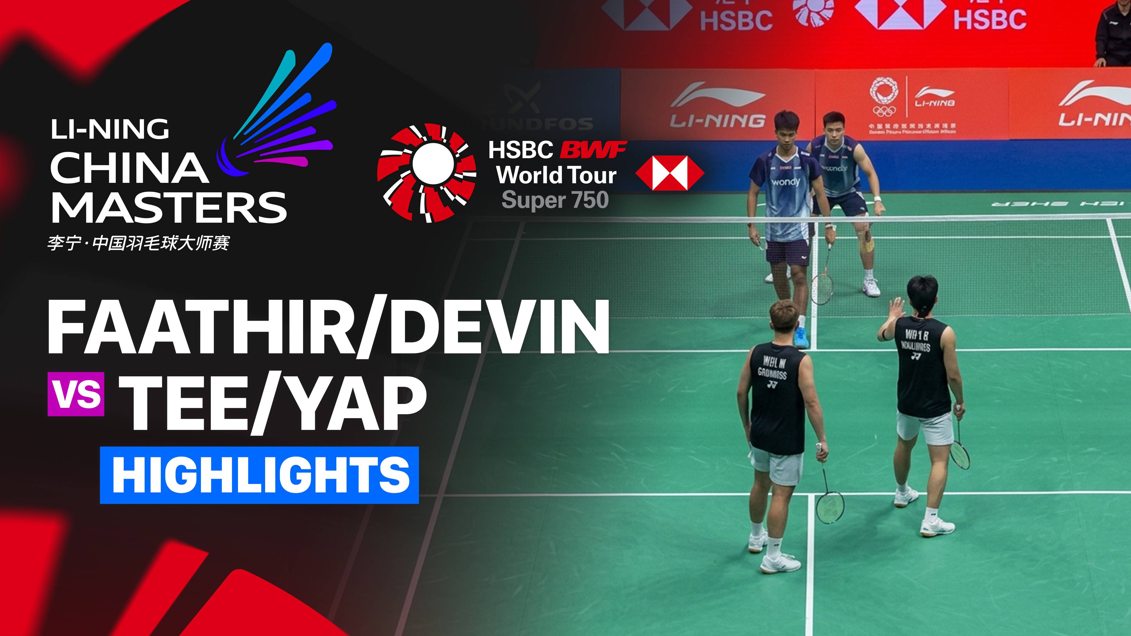 Ali Faathir Rayhan/Devin Artha Wahyudi (INA) vs Tee Kai Wun/Yap Roy King (MAS) - Men's Doubles Round of 16 | LI-NING China Masters 2026