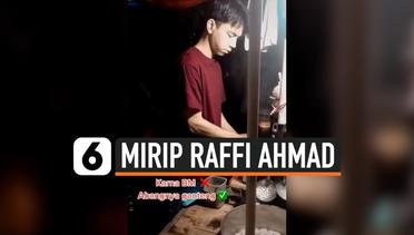 Viral, Tukang Bakso Mirip Raffi Ahmad