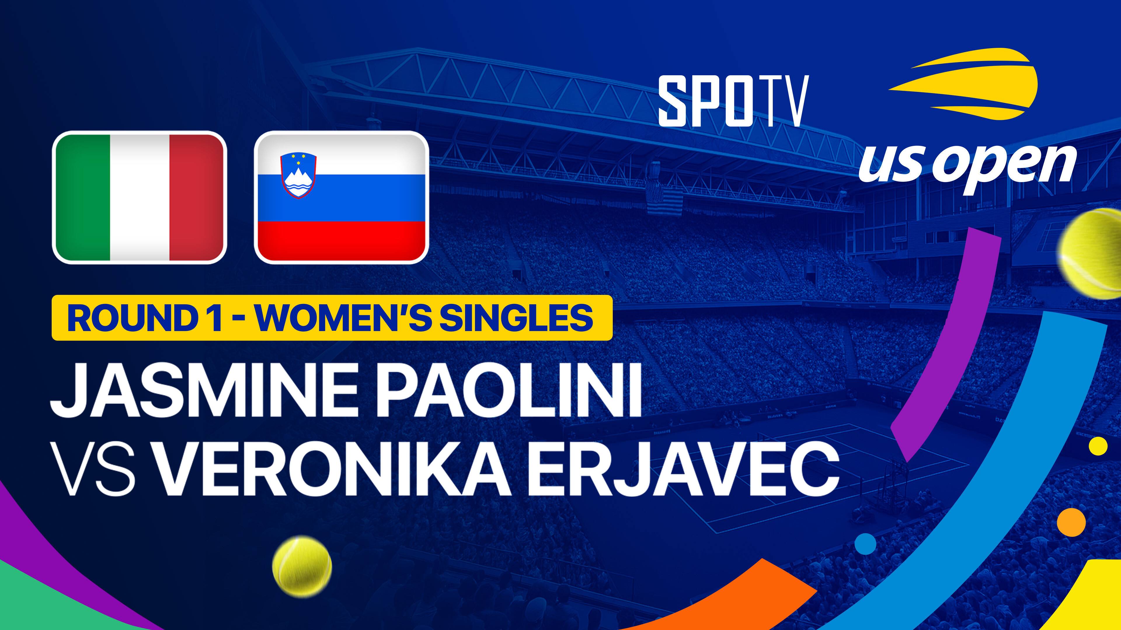 Jasmine Paolini vs Veronika Erjavec - Women's Singles Round 1 | US Open Tennis Championships 2026