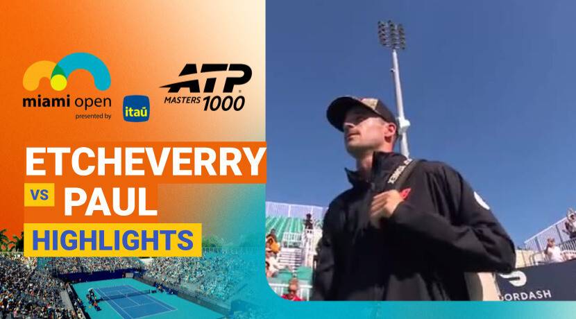 Tomas Martin Etcheverry vs Tommy Paul - Round of 16 (Grandstand) | ATP 1000: Miami Open Presented by Itau 2026