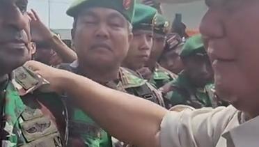 Momen Prabowo Bertemu Mantan Anak Buah di Papua