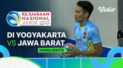 Putra: DI Yogyakarta vs Jawa Barat - Highlights | Kejurnas Junior 2023