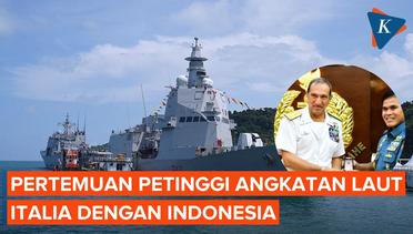 Kapal Perang ITS Francesco Morosini Merapat ke Jakarta, Wakil Kepala AL Italia Temui KSAL