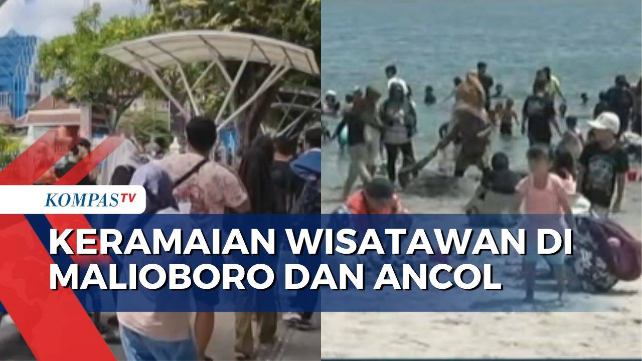 Libur Lebaran 2024, Wisatawan Padati Pantai Lagoon Ancil hingga Sentra ...