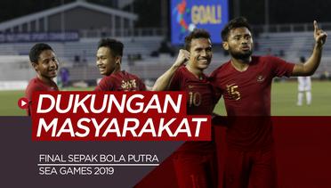 Dukungan Masyarakat untuk Timnas Indonesia Jelang Final Sepak Bola SEA Games 2019
