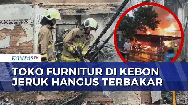 Kebakaran Toko Furnitur di Kebon Jeruk, 19 Unit Mobil Damkar Dikerahkan ke Lokasi | SAPA PAGI